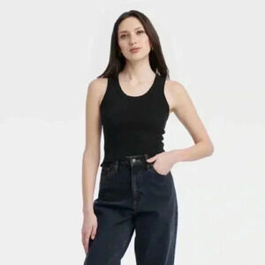 Universal Threads Women’s Ribbed Black Tank Top Size M & XL